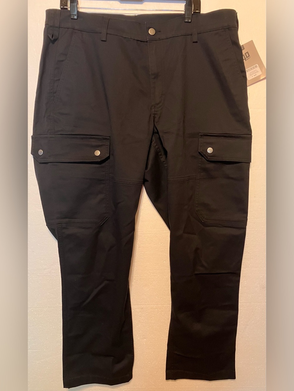 Duluth Trading 40 Grit 38x32 Black Cargo Pants with Flap Pockets